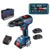 Bosch Impact Drill Driver GSB18V-50 with 3×1.5Ah Batteries, Socket/Bit Set Bosch Impact Drill Driver GSB18V-50 with 3×1.5Ah Batteries, Socket/Bit Set