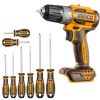 Ingco – Li-Ion Cordless Drill (20V) Unit Only with Screwdriver Set – 8 pce Ingco – Li-Ion Cordless Drill (20V) Unit Only with Screwdriver Set – 8 pce