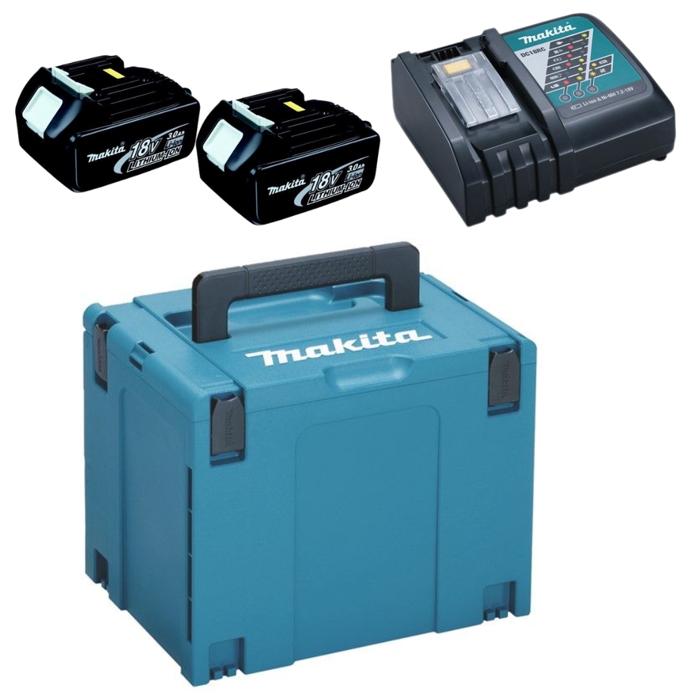 MAKITA – Connector Carry Case with 2 x 3.0Ah Battery and Charger