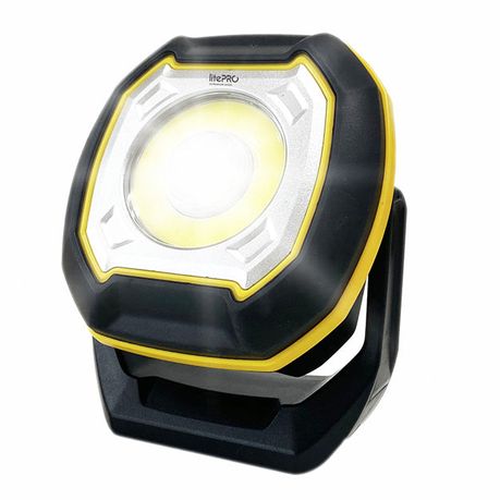 LitePro 10W Rechargeable Multifunction Work Light (800 Lumens) – Black