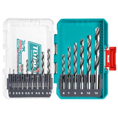 Total Tools – 4341 HSS Drill Bits Set 15 piece