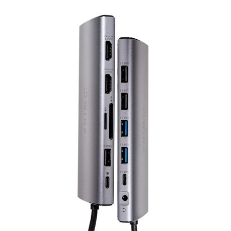 WINX CONNECT Ultra 14-in-1 Type-C Hub – Silver