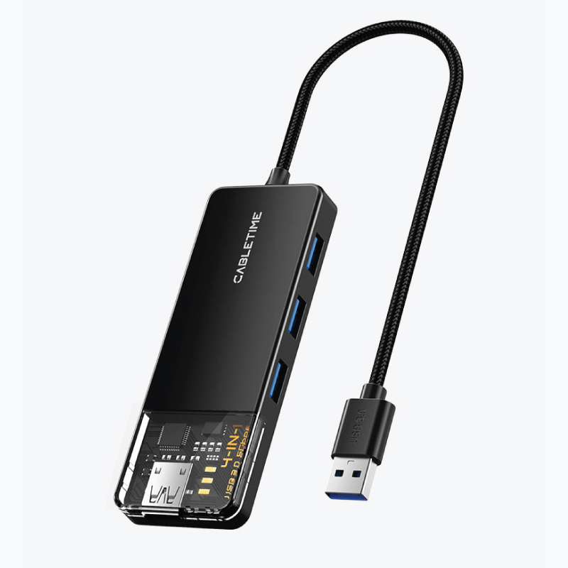 4 Port USB 3.0 Hub Superspeed 5GBPS with Power Supply