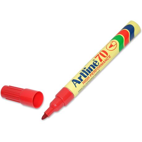 Artline – EK 70 Bullet Point Permanent Marker 1.5mm – Red