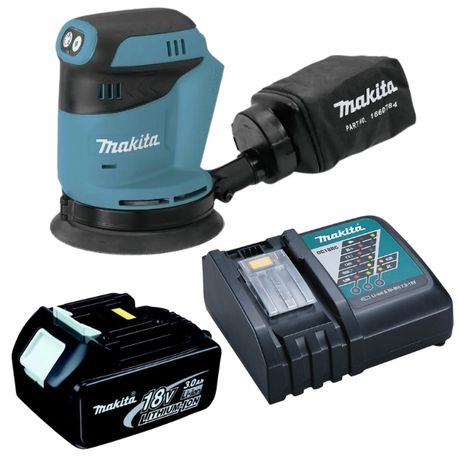 Makita – Cordless Random Orbital Sander with Battery (3.0Ah) & Charger