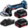 Bosch – Cordless Angle Grinder (GWS 180-LI), Charger + 2 x Batteries (4Ah) Bosch – Cordless Angle Grinder (GWS 180-LI), Charger + 2 x Batteries (4Ah)