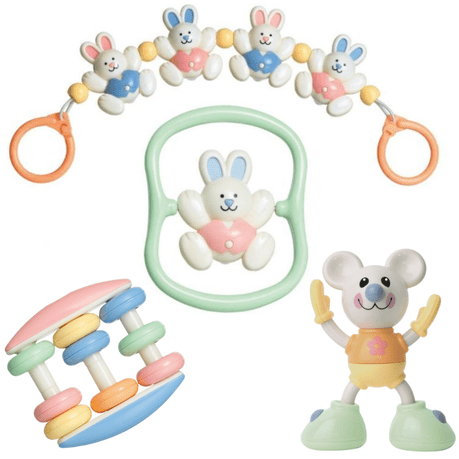 Tolo – Baby Toys and Gift Sets – 3 Rattle, Play & Grab Sets with Gift Boxes
