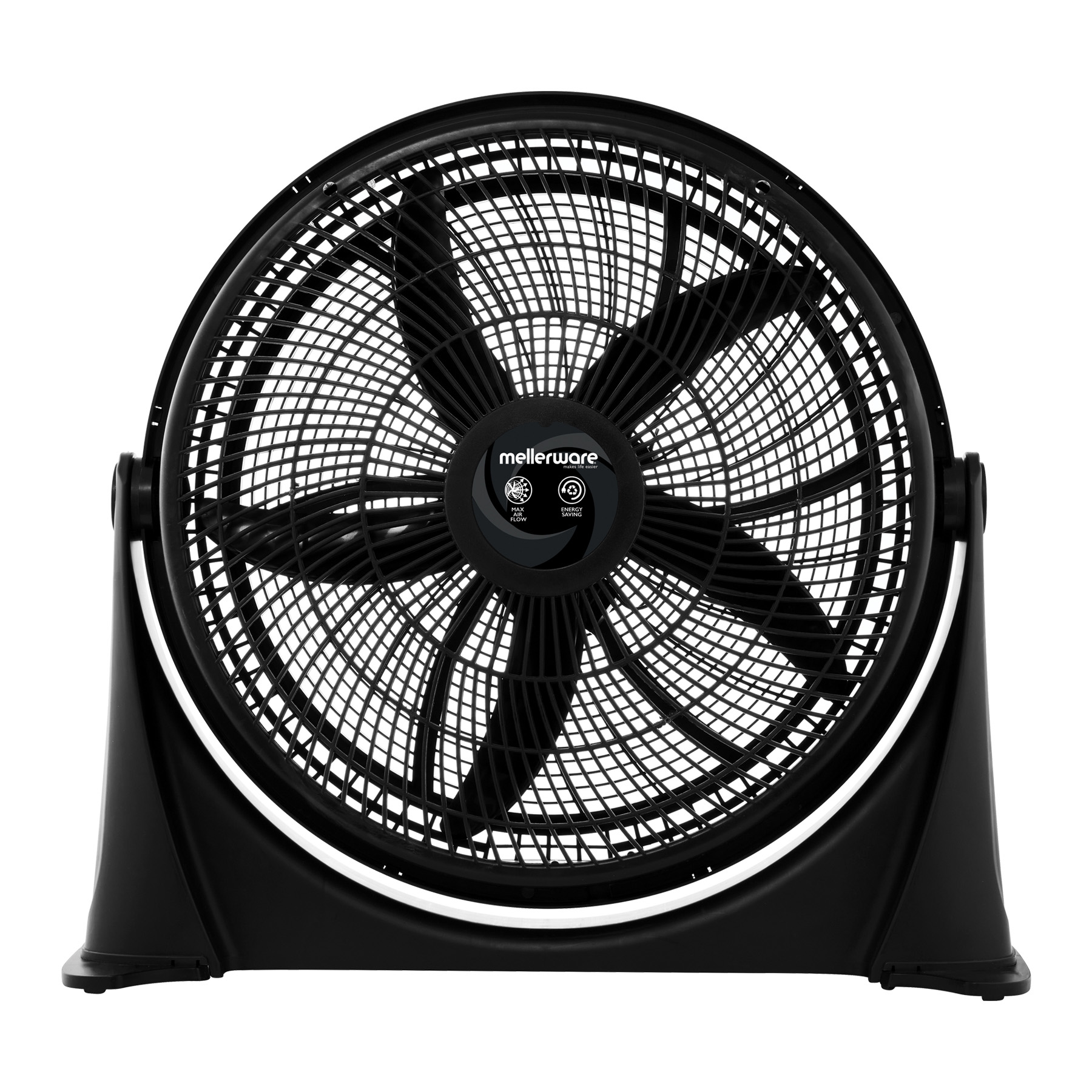 Fan Floor 5 Blade Plastic Black 50cm 120W “Air Black” LOCALLY PRODUCED