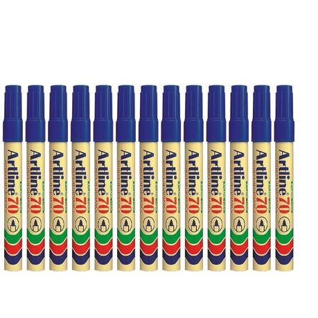 Artline – EK 70 Bullet Point Permanent Marker 1.5mm – Blue – Pack of 12