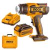 Ingco – Cordless Industrial Heat Gun With 5.0Ah Battery and Charger Ingco – Cordless Industrial Heat Gun With 5.0Ah Battery and Charger