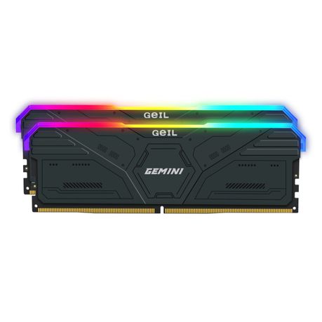GeiL Gemini RGB 32GB KIT(2X16GB) 6000MHz DDR5 Desktop Gaming Memory – Grey