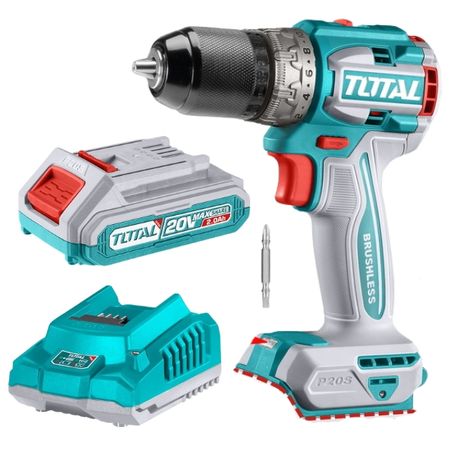 Total Tools – Cordless Compact Drill (60Nm) with 2.0Ah Battery and Charger