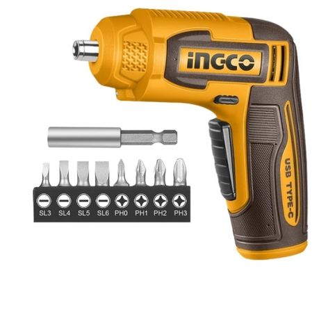 Ingco – Cordless Rechargeable Srewdriver with Bits