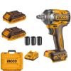 Ingco – Cordless 2in1 Impact Driver/Wrench – 230Nm with Batteries & Charger Ingco – Cordless 2in1 Impact Driver/Wrench – 230Nm with Batteries & Charger