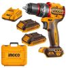 Ingco – Brushless Cordless Impact Drill with 2 x 2Ah Batteries and Charger Ingco – Brushless Cordless Impact Drill with 2 x 2Ah Batteries and Charger