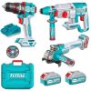 Total Tools – Cordless Impact Drill, Rotary Hammer & Grinder – 3Pcs Combo Total Tools – Cordless Impact Drill, Rotary Hammer & Grinder – 3Pcs Combo
