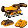 Ingco – Cordless Finishing Sander 20V with 2.0Ah Battery and Charger Ingco – Cordless Finishing Sander 20V with 2.0Ah Battery and Charger