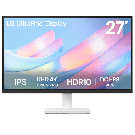 LG UltraFine 27″ 4K UHD IPS Monitor – White