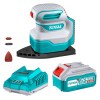 Total Tools – Cordless Palm Sander (20V) with Battery (4Ah) and Charger Total Tools – Cordless Palm Sander (20V) with Battery (4Ah) and Charger