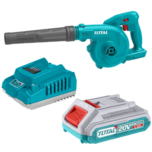Total Tools – Cordless Blower (20V) with 2.0Ah Battery and Charger