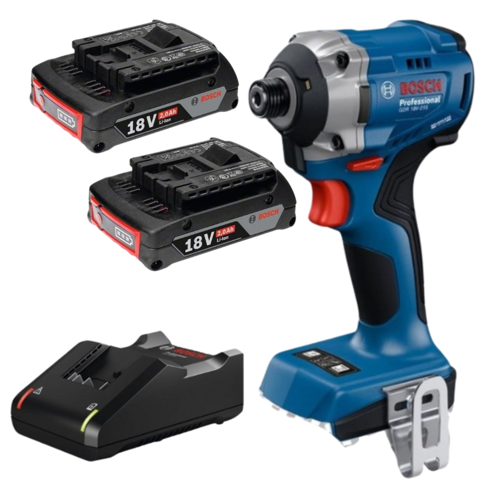 Bosch – Professional Cordless Impact Driver with 2Ah Batteries & Charger