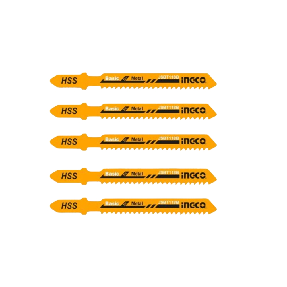 Ingco – Jigsaw Blade 12TPI Metal (2.5 – 6mm) – 5Piece
