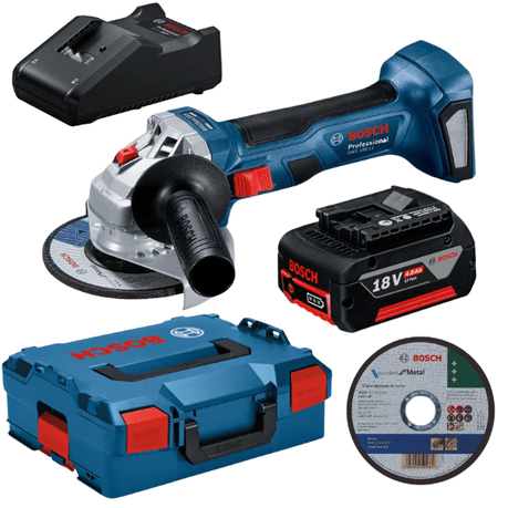 Bosch – Cordless Angle Grinder Combo Kit (GWS 180-LI) – Battery and Charger