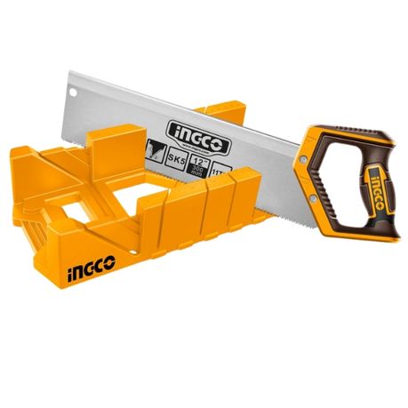 Ingco – Mitre Box and Back Saw Set -for Precise Angled Cuts – 300mm
