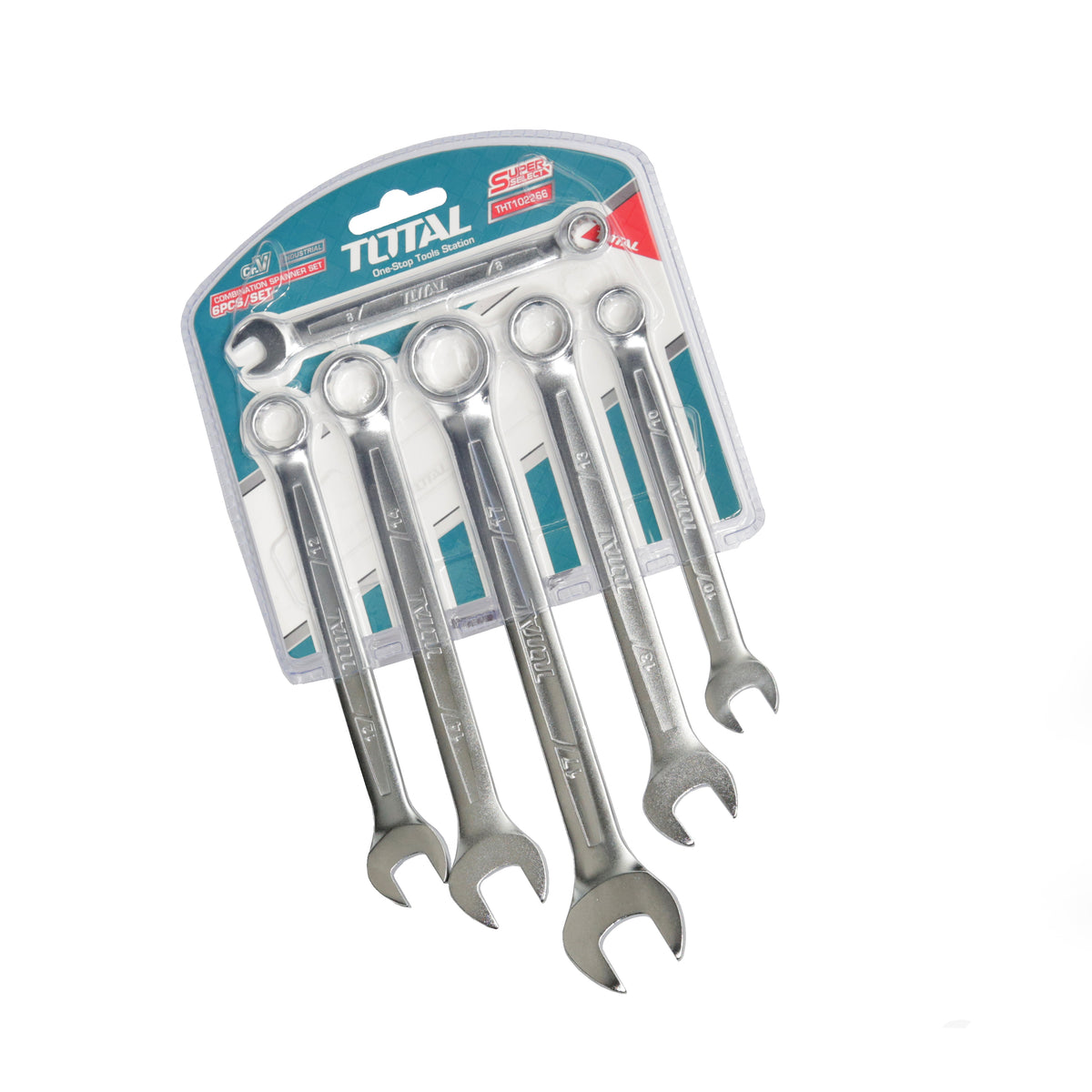 Total Tools – Combination Spanner Set – 6 Pieces