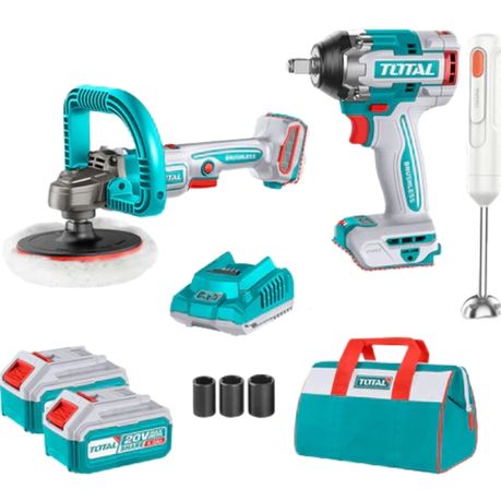 Total Tools – Impact Wrench, Polisher & Blender with 4Ah Battery & Charger