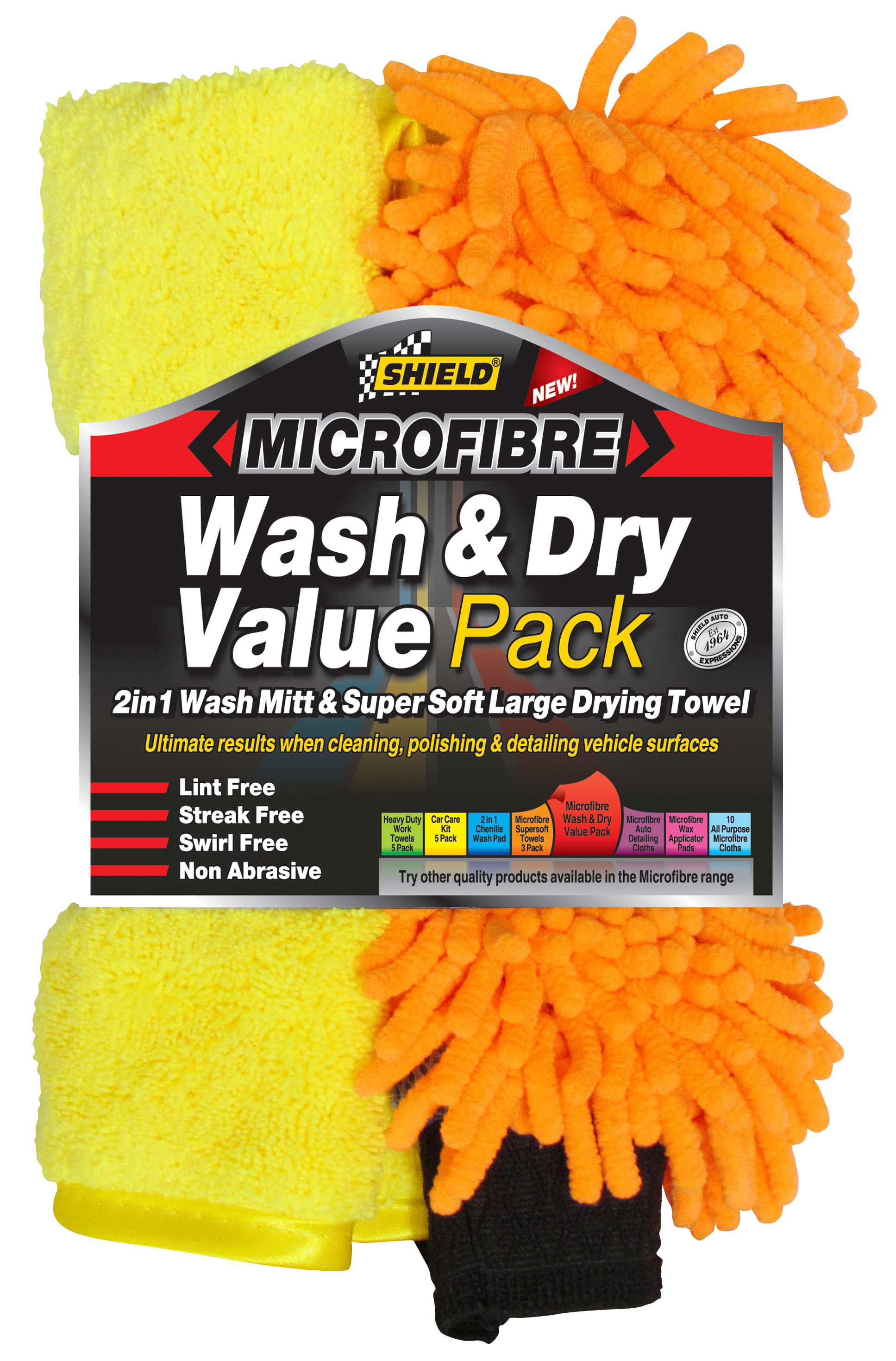 Shield – MicroFibre Wash ‘n Dry Value Pack