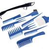 Lucky 8 Piece Comb Set with Storage Pouch – Blue Lucky 8 Piece Comb Set with Storage Pouch – Blue