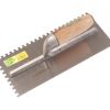 Lasher – Tilers Trowel With Wooden Handle 6 X 6 X 6 Notched Lasher – Tilers Trowel With Wooden Handle 6 X 6 X 6 Notched