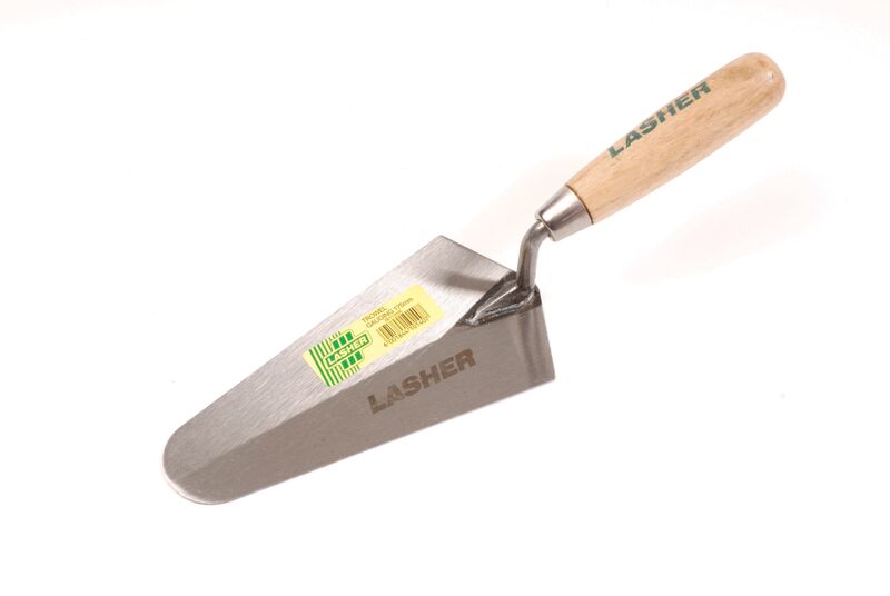 Lasher Tools – Gauging Trowel With Wooden Handle – 175Mm