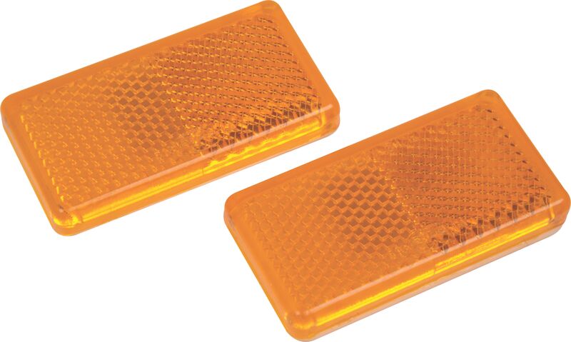 Motoquip – Amber Oblong Self Adhesive Reflectors