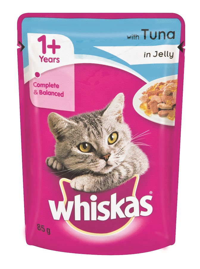 Whiskas – Adult Pouch Tuna In Jelly – 0.085kg