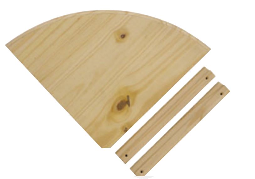 Wildberry – Corner Shelf Kit Pine – 200 mm