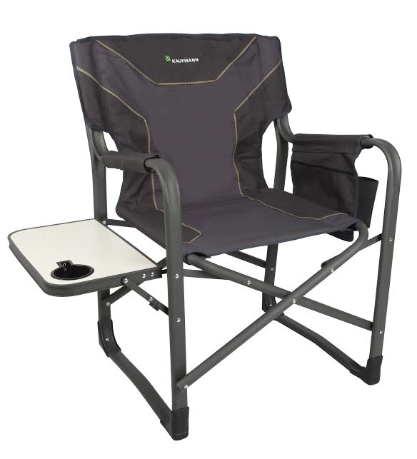 Kaufmann Chair – Steel Directors Flat Frame – Grey