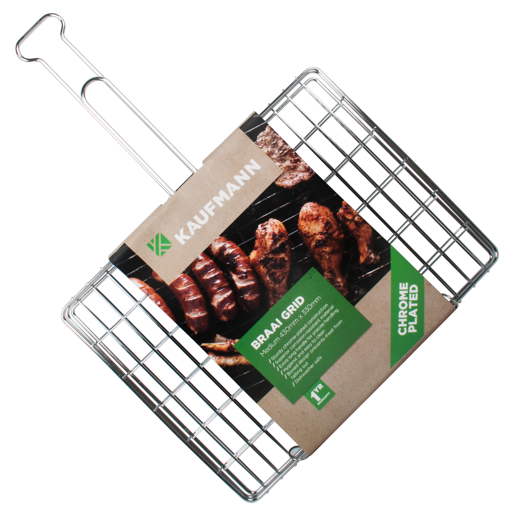 Kaufmann – Braai Grid Chrome Plated Box – Medium