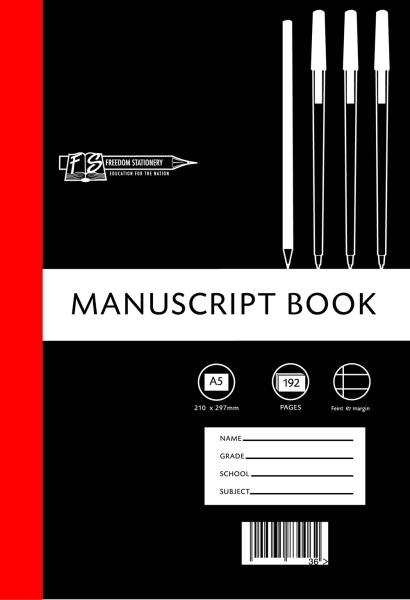 Freedom Stationery 192 Page A5 F&M Manuscript Book