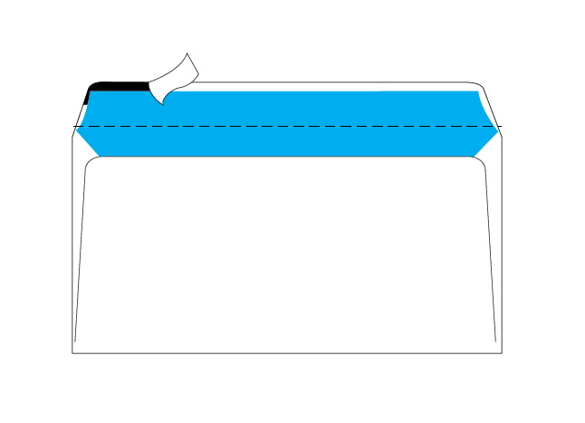 Merpak Banker White Opaque Simpli Stik Envelopes (89 x 152mm) – Box of 500