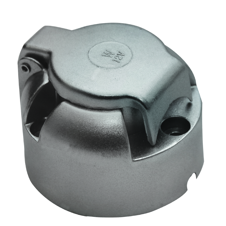Fragram – 7 Pin Trailer Metal Socket – Silver