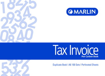 Marlin A6L Duplicate Pen Carbon Book – Tax Invoice