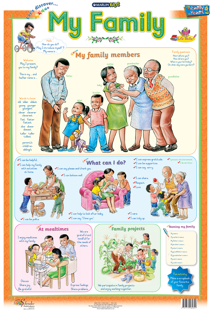Marlin Kids Chart – My Family