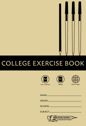 Freedom Stationery 32 Page A4 Q&M College Exercise Book (20 Pack)