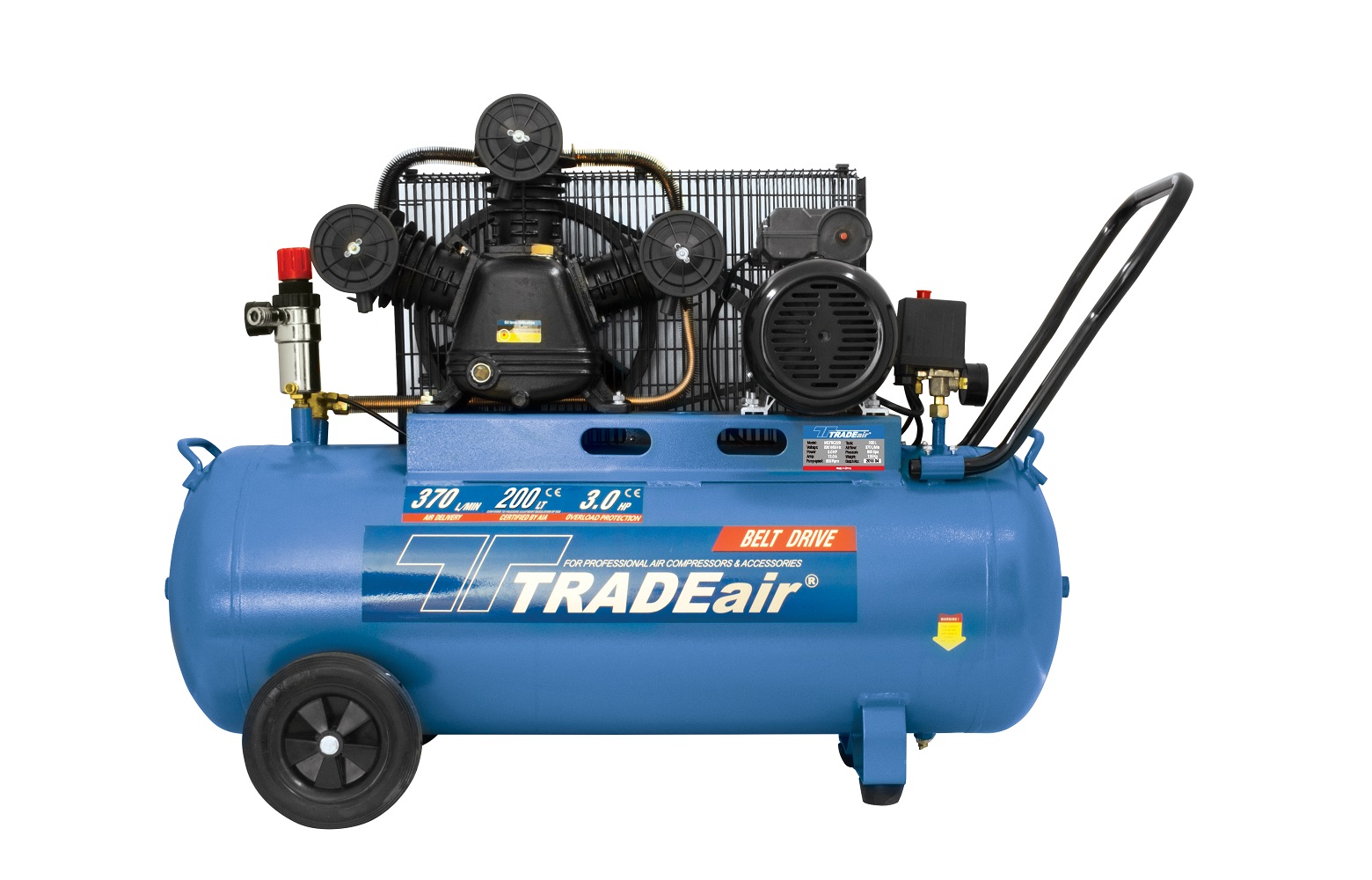 TradeAir – 3HP Compressor – 200L
