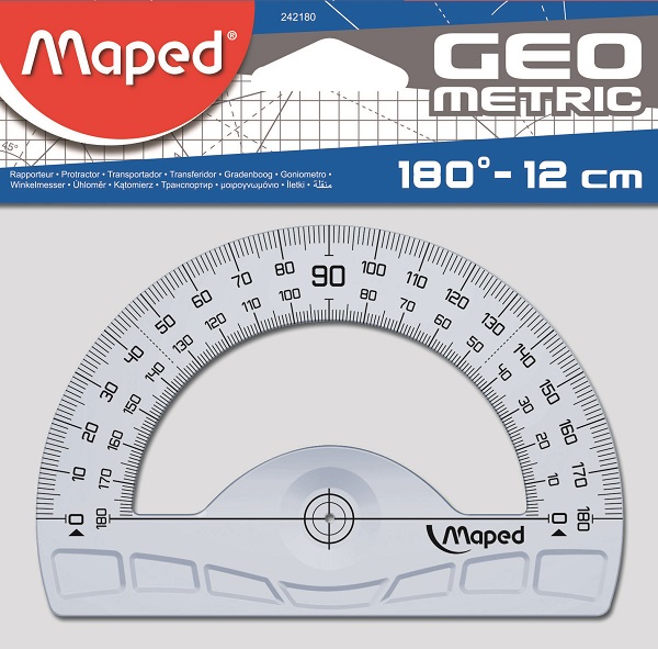Maped Geo Metric Protractor 180 Degree – 12cm