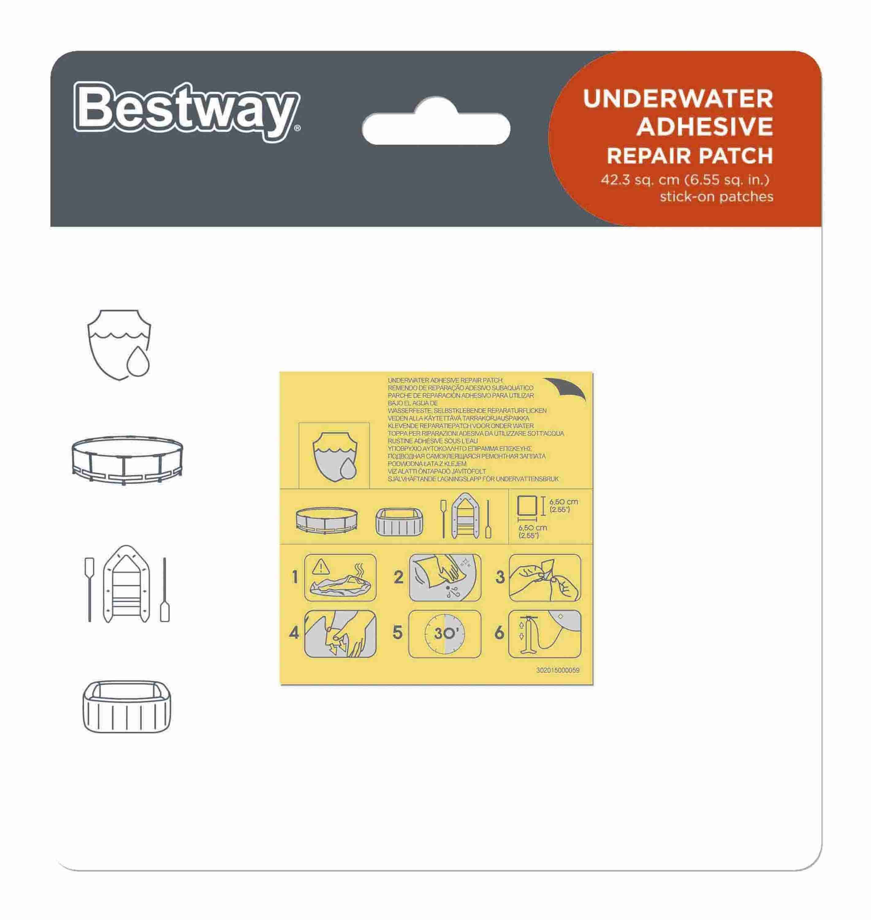 Bestway – Underwater Adhesive Repair Patch – Clear