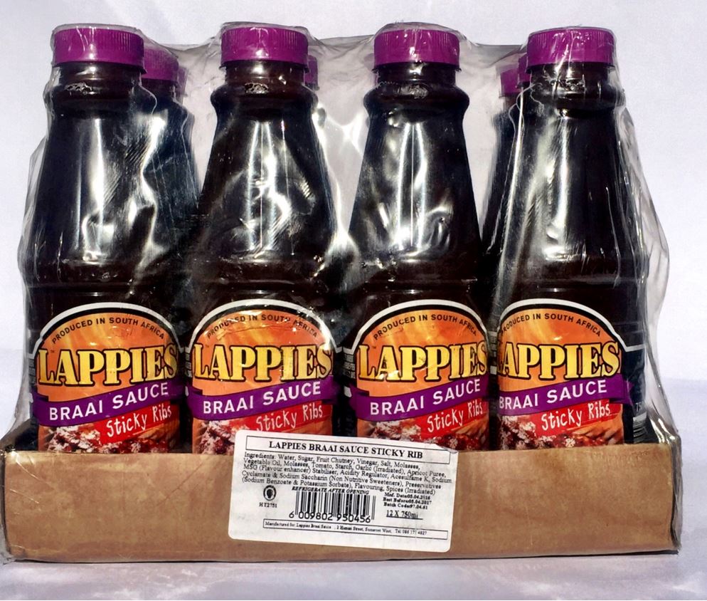 Lappies Braai Sauce – Sticky Rib – (12x750ml)