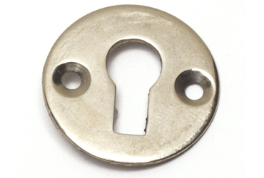 Escutcheon Round/Flat Brass 26mm #92